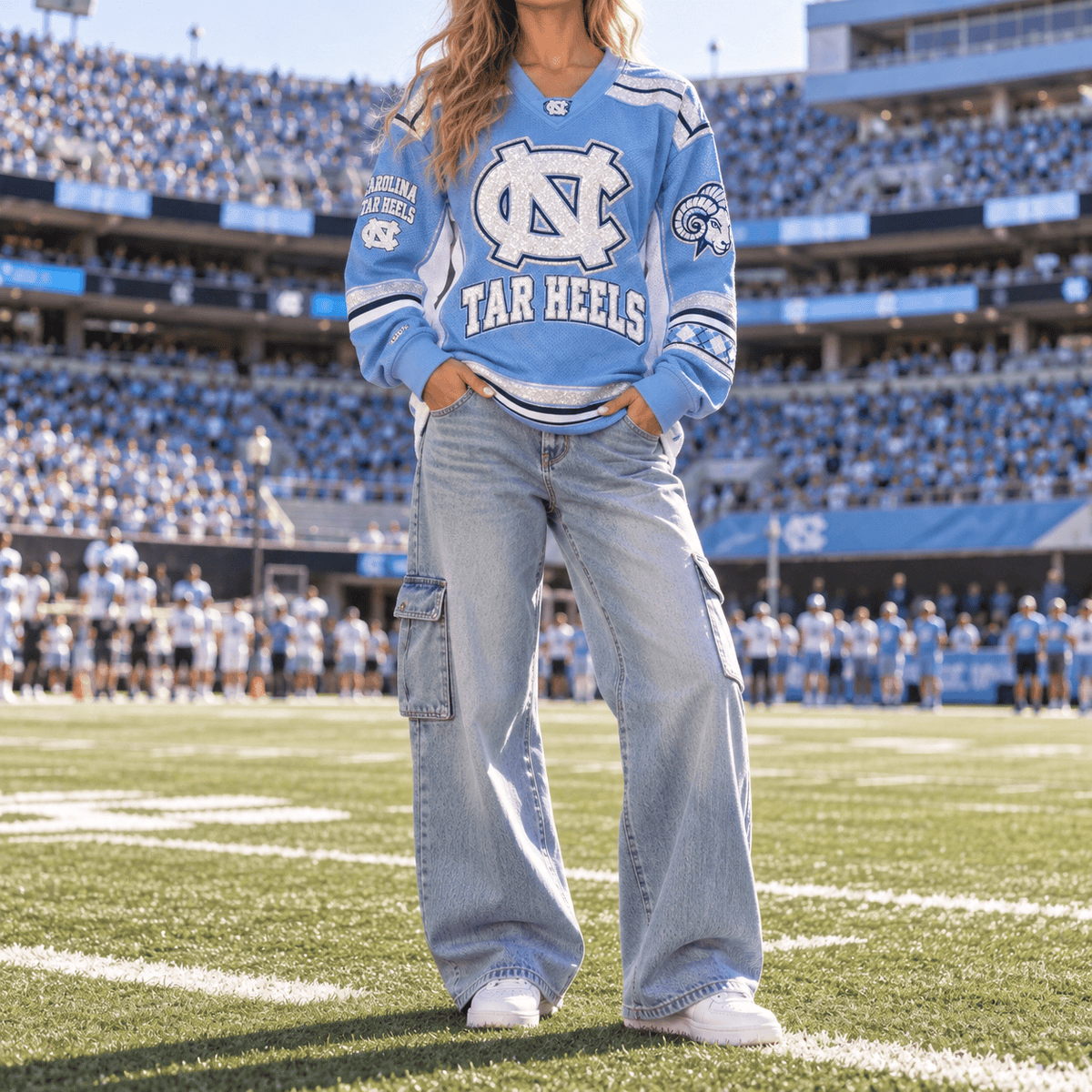 UNC Premium Women’s Sports-Fashion Jersey HTTT