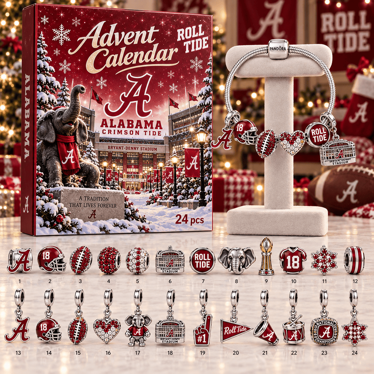 Premium ACT Advent Calendar Charm Bracelet Set TNSM