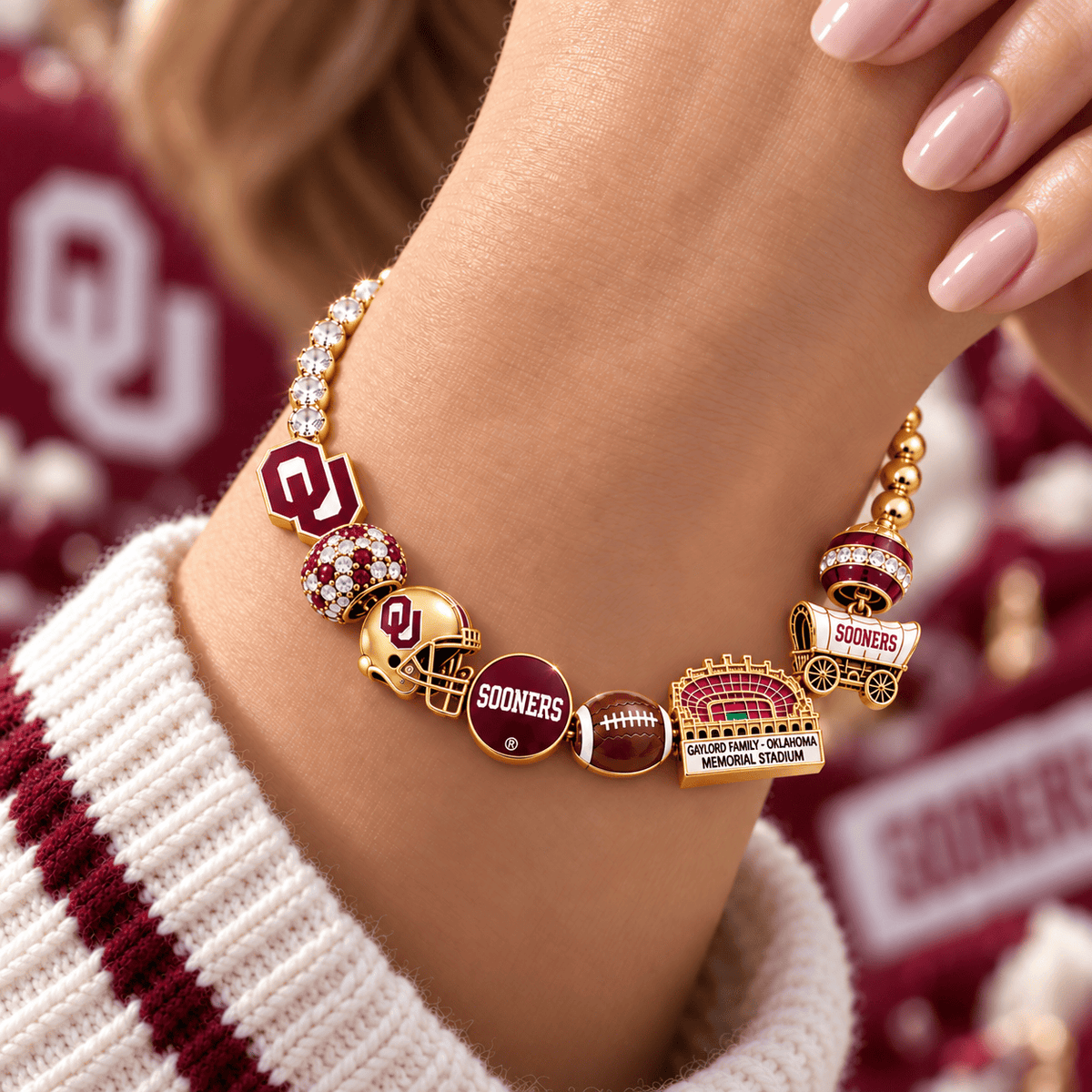 OSN Gold Charm Bracelet Set BMD