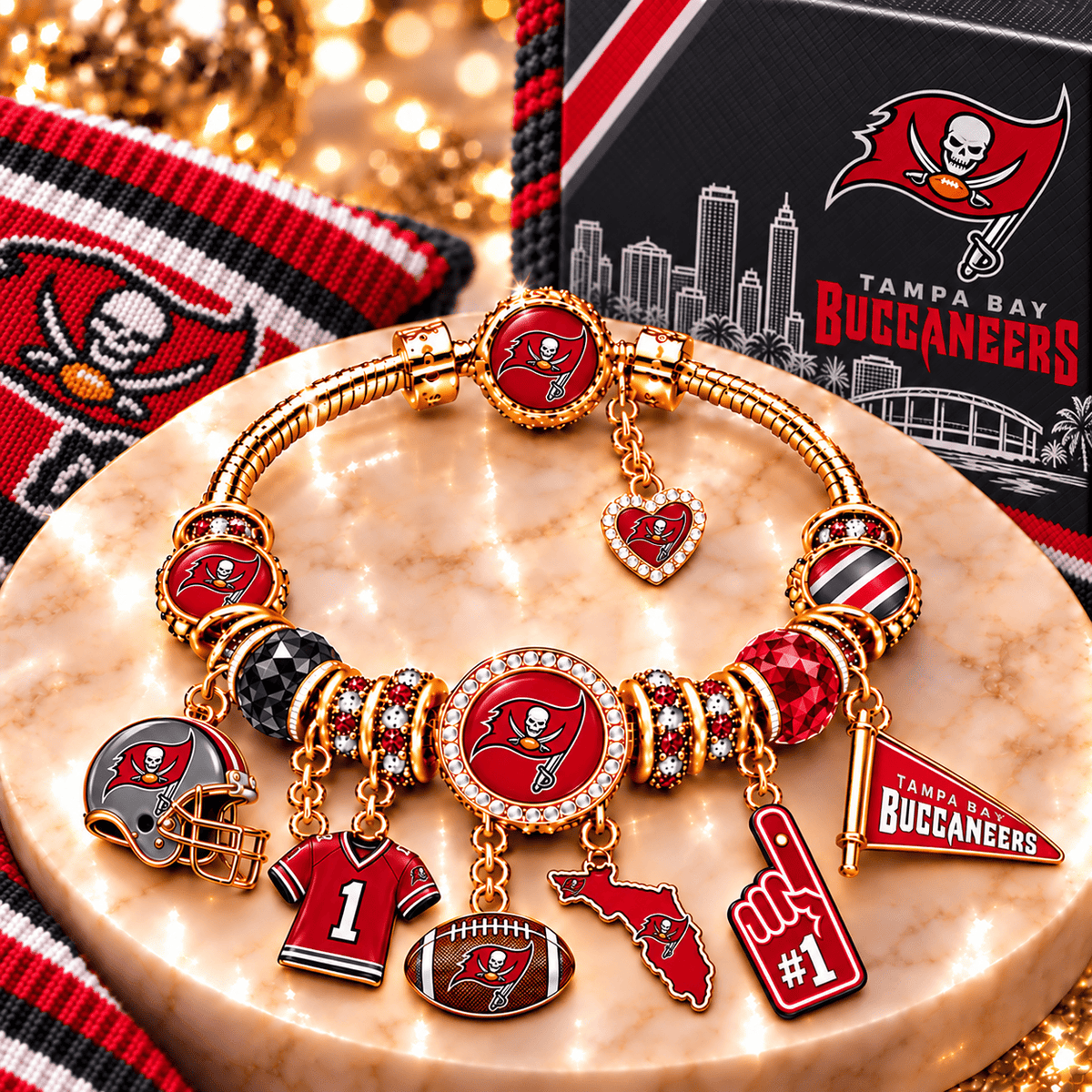 TBB Gold Charm Bracelet Set PNPA