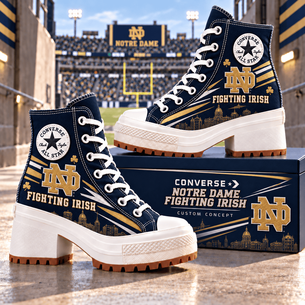 PREMIUM NDFI Heeled High-Top Sneakers TMH