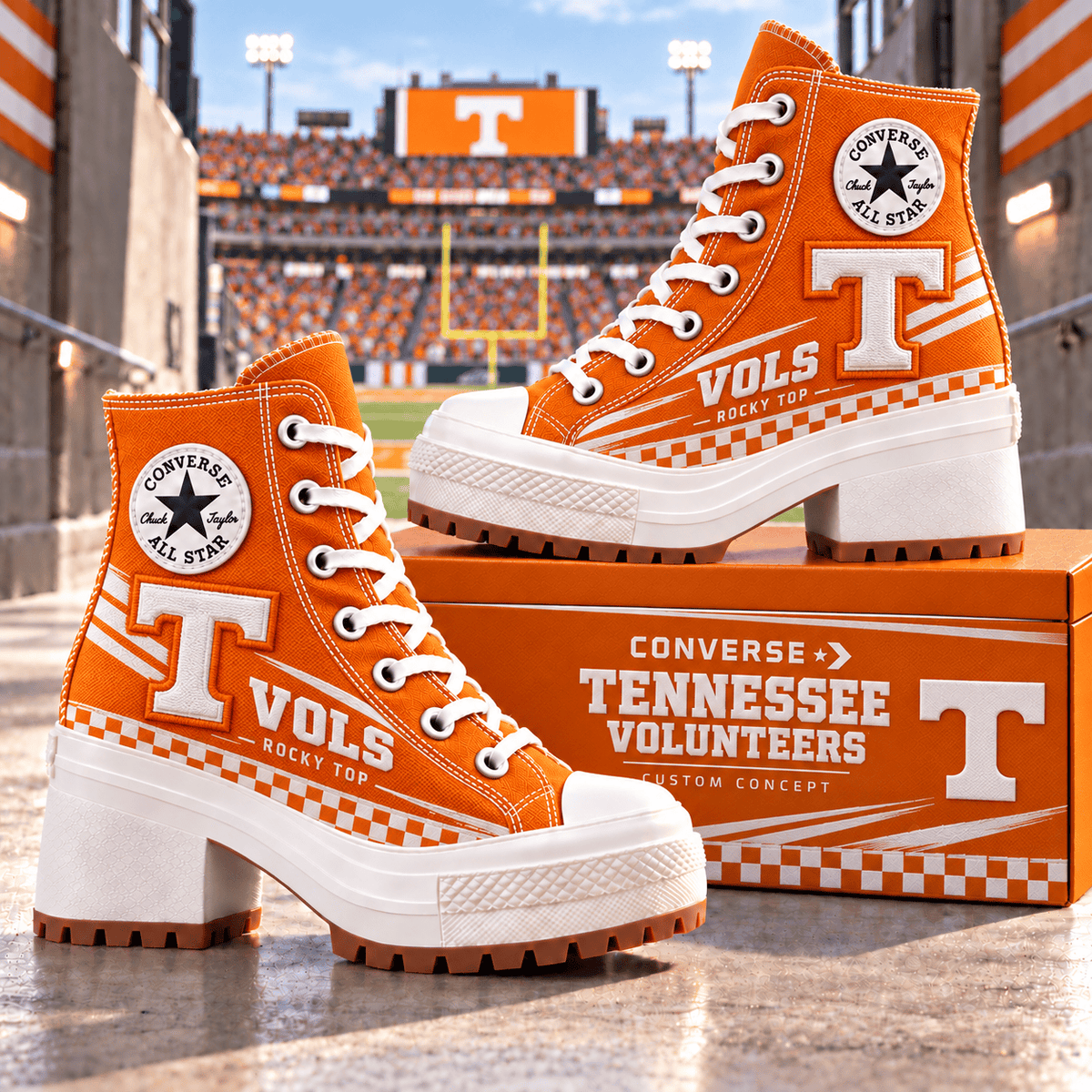 PREMIUM TVF Heeled High-Top Sneakers TMH