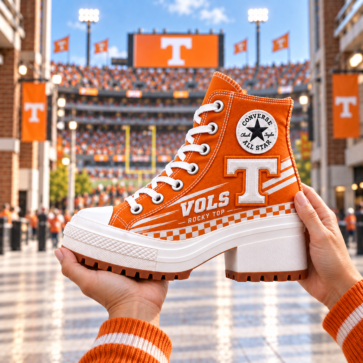 PREMIUM TVF Heeled High-Top Sneakers TMH