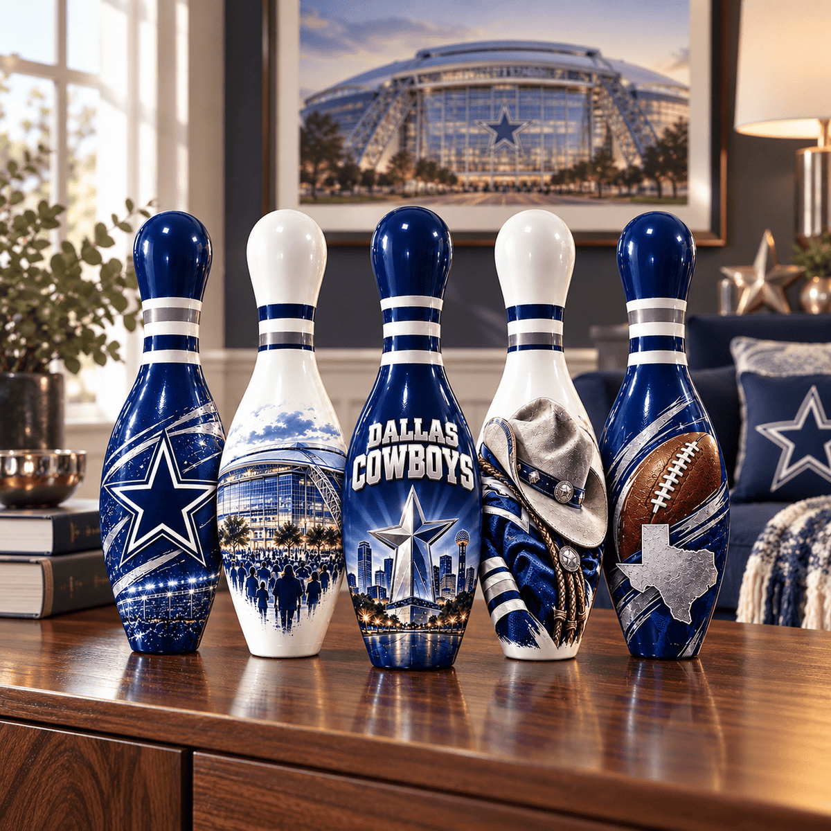 DLCB 5-Piece Decorative Bowling Pin Set PNPA