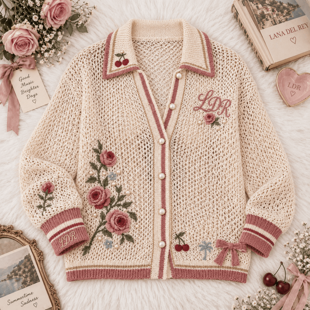 LDR Women’s Open-Knit Cardigan NTKO