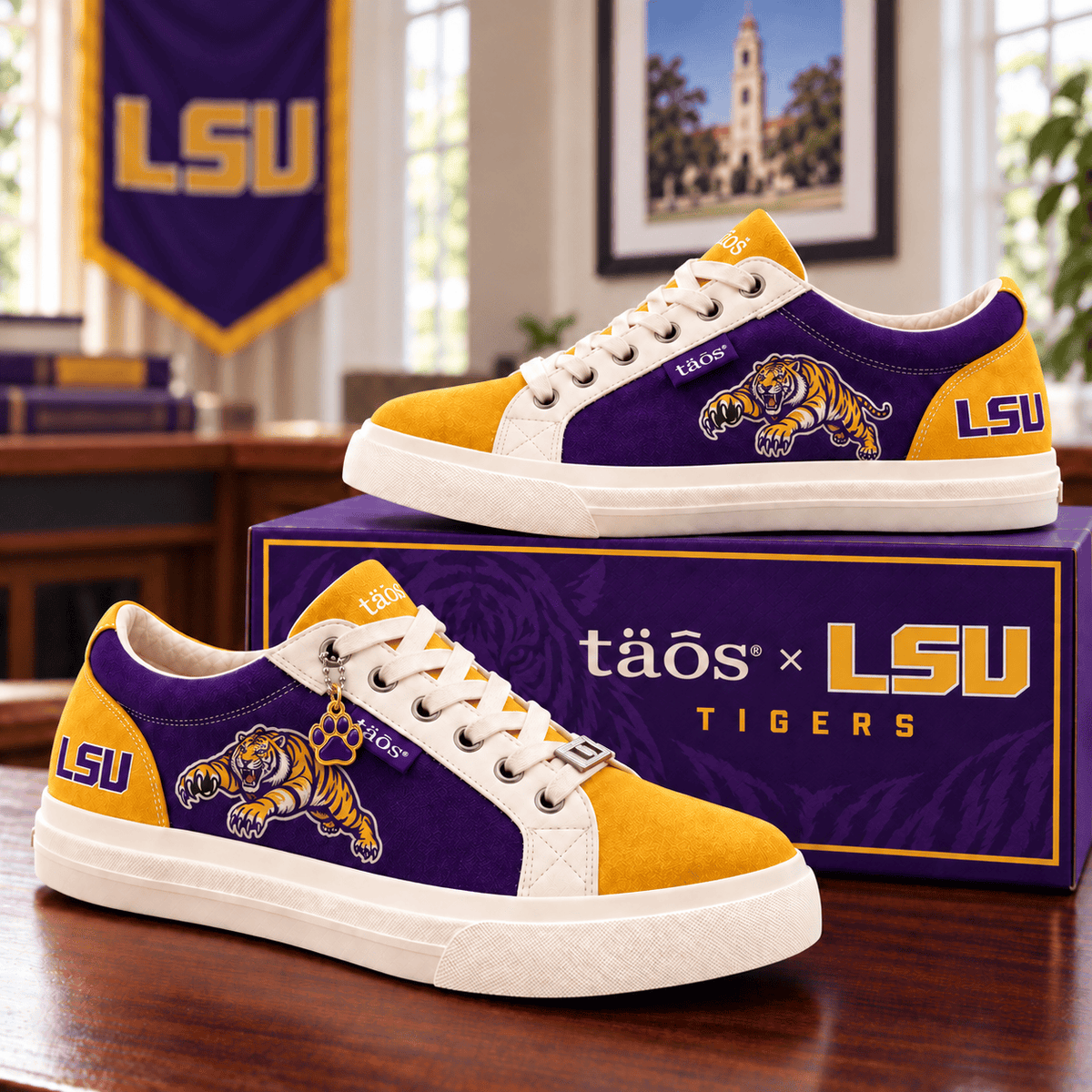 Premium LSU Collegiate Sneakers NTVA