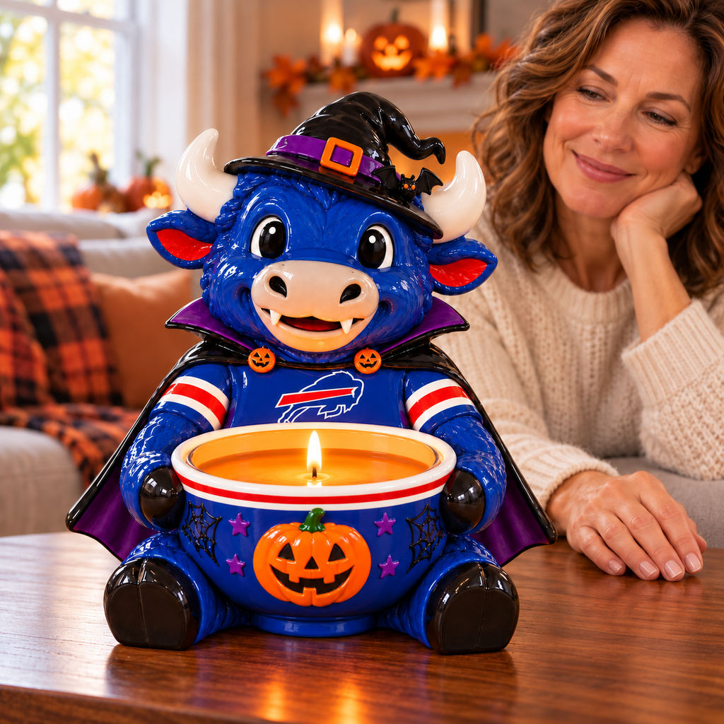 BFBL Halloween Candle Holder – Spooky Game Day Decor PNPA