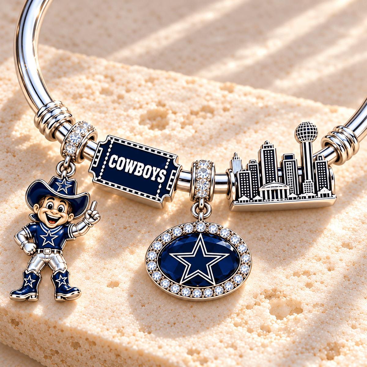 DLCB Silver Charm Bracelet Set TMH