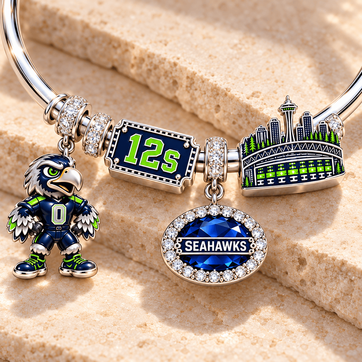 STSH Silver Charm Bracelet Set TMH