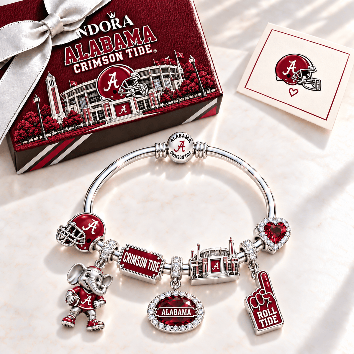 ACT Silver Charm Bracelet Set TMH
