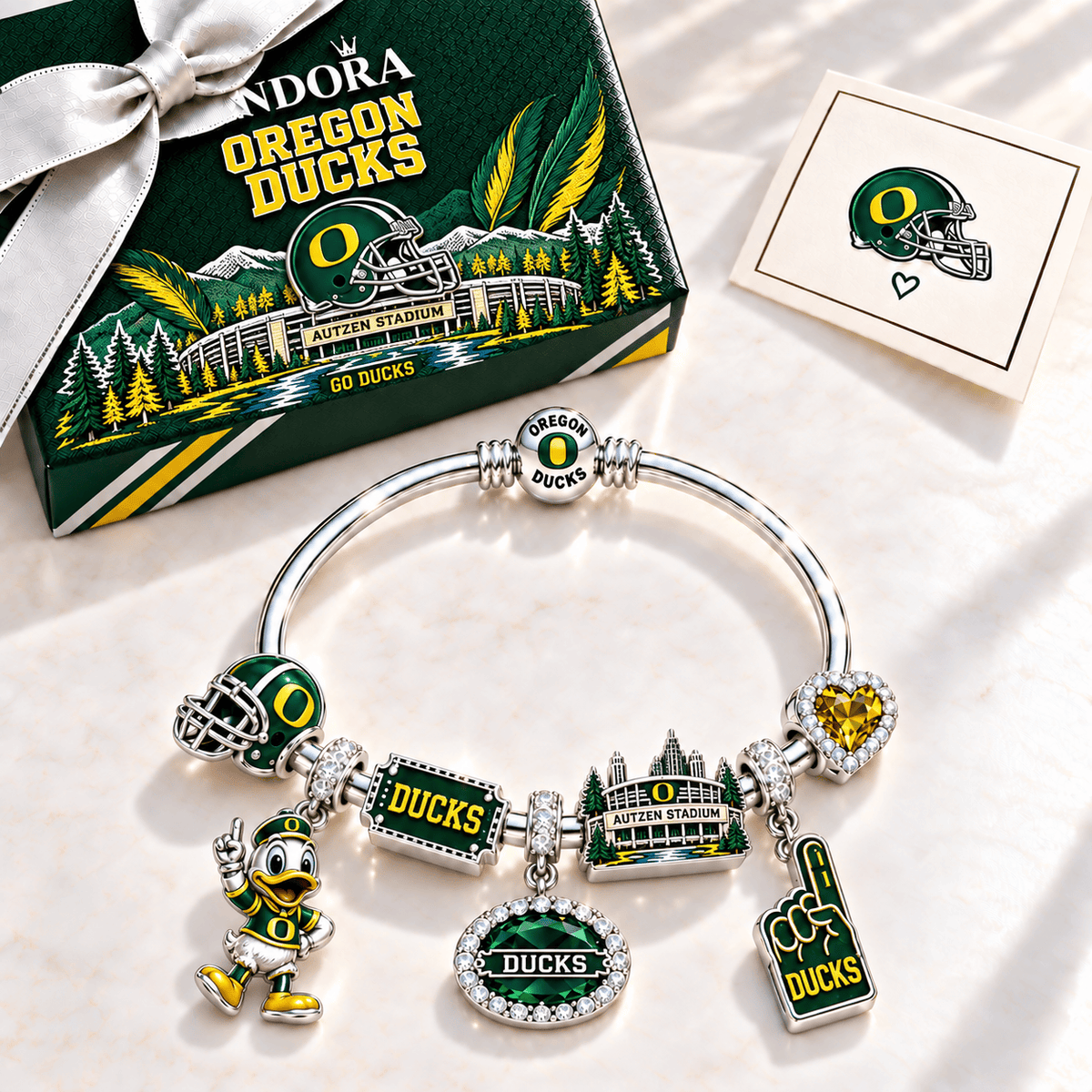 ORD Silver Charm Bracelet Set TMH