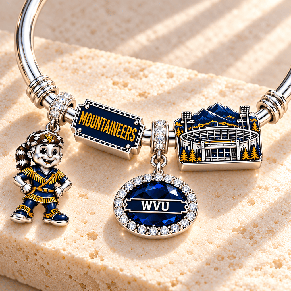 WVM Silver Charm Bracelet Set TMH