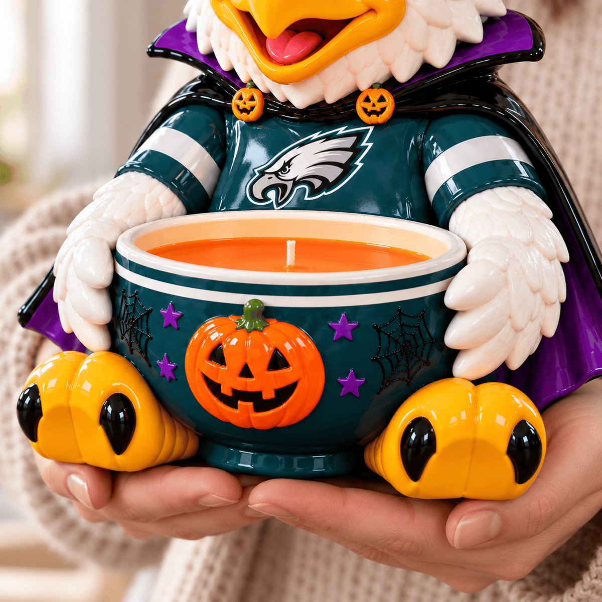 PLDE Halloween Candle Holder – Spooky Game Day Decor PNPA