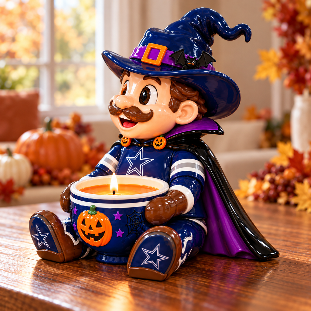 DLCB Halloween Candle Holder – Spooky Game Day Decor PNPA