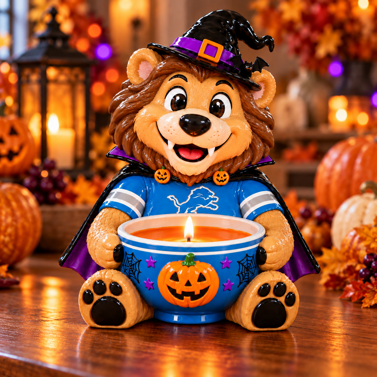 DTLN Halloween Candle Holder – Spooky Game Day Decor PNPA