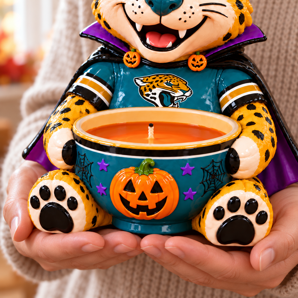 JSVJ Halloween Candle Holder – Spooky Game Day Decor PNPA