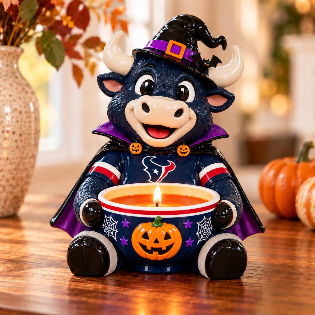 HTX Halloween Candle Holder – Spooky Game Day Decor PNPA