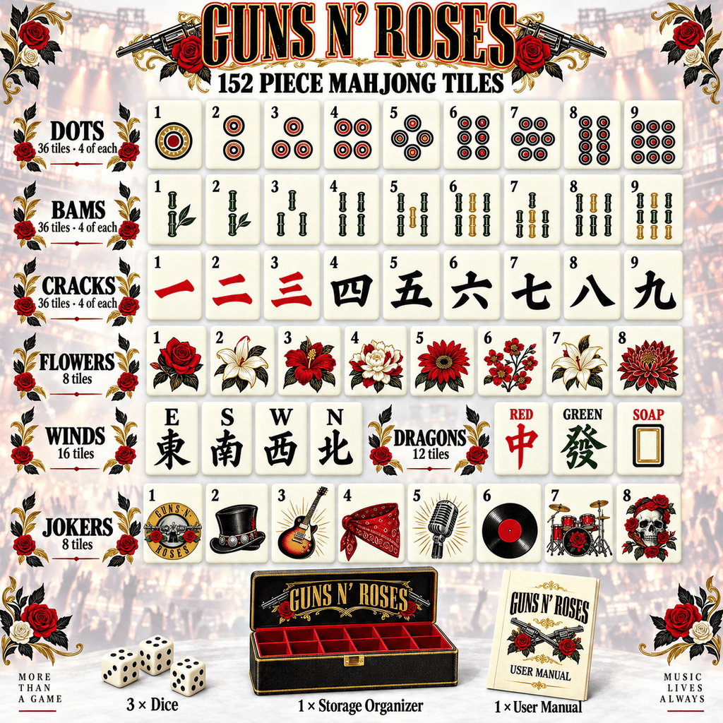 GNR Premium Mahjong Set – Game Night Edition PNPA