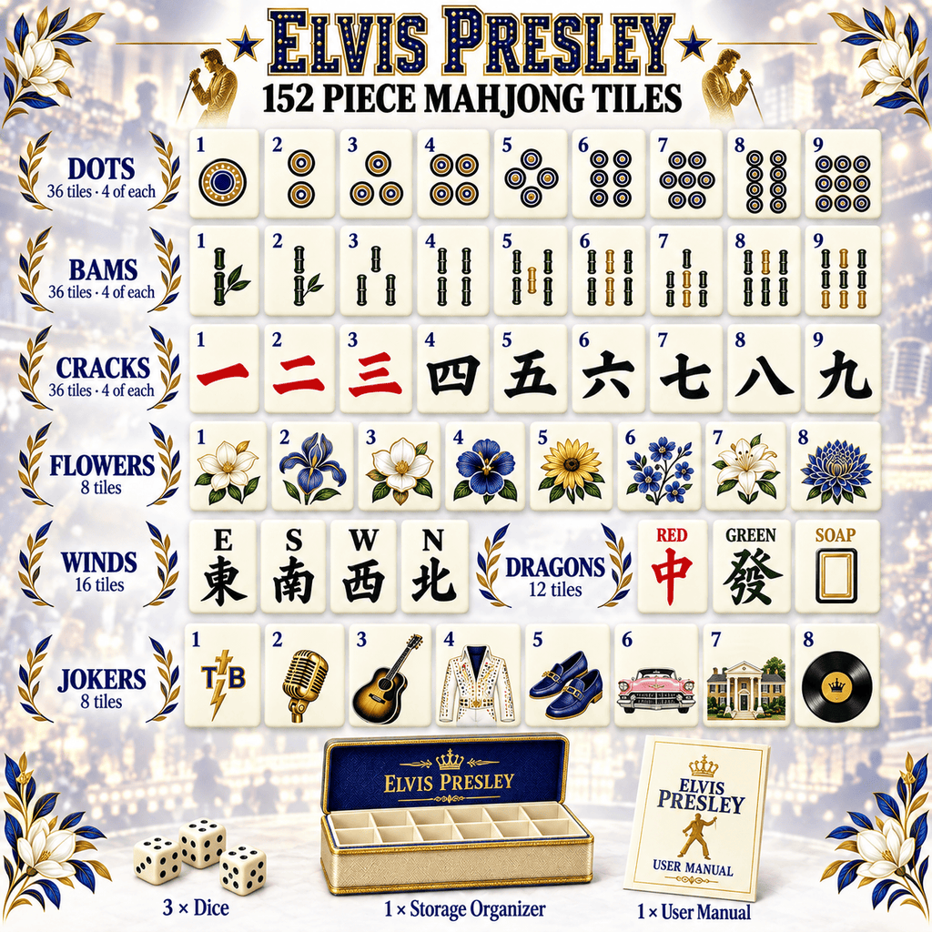 ELV Premium Mahjong Set – Game Night Edition PNPA