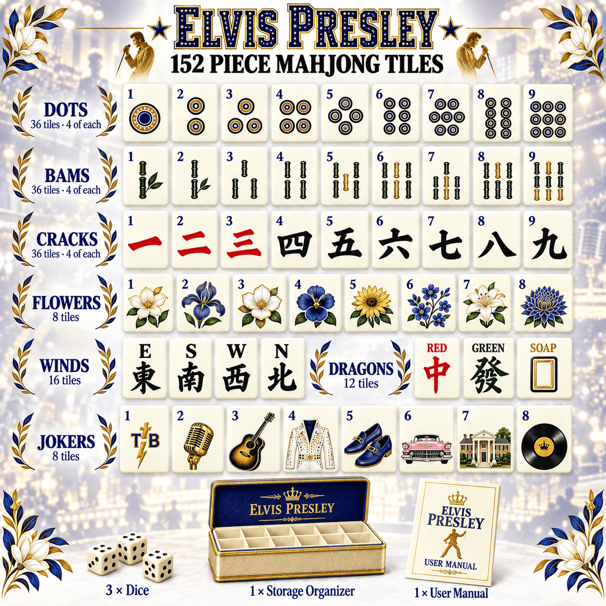ELV Premium Mahjong Set – Game Night Edition PNPA