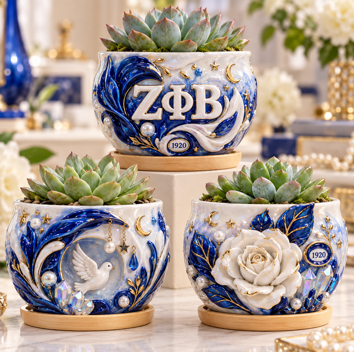 ZPB 3-Piece Succulent Planter Set HTTT
