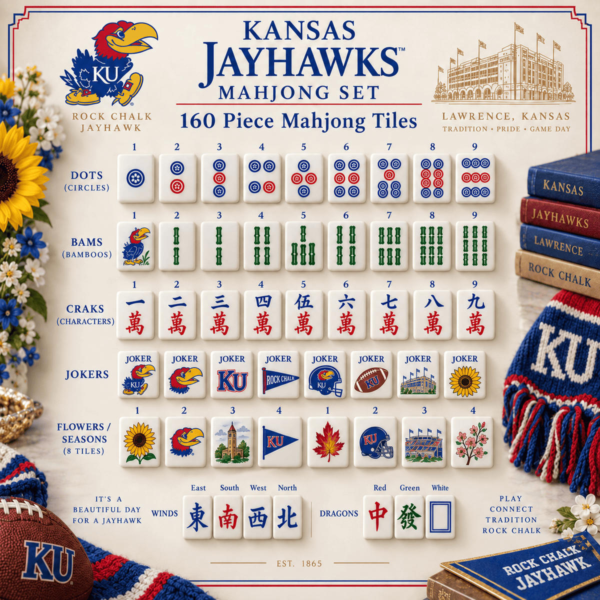 Premium KHSB Mahjong Tiles Set TNSM