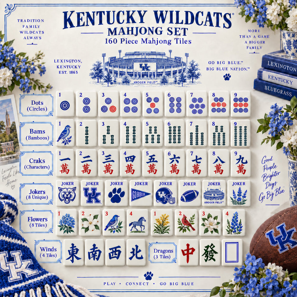 Premium KWC Mahjong Tiles Set TNSM