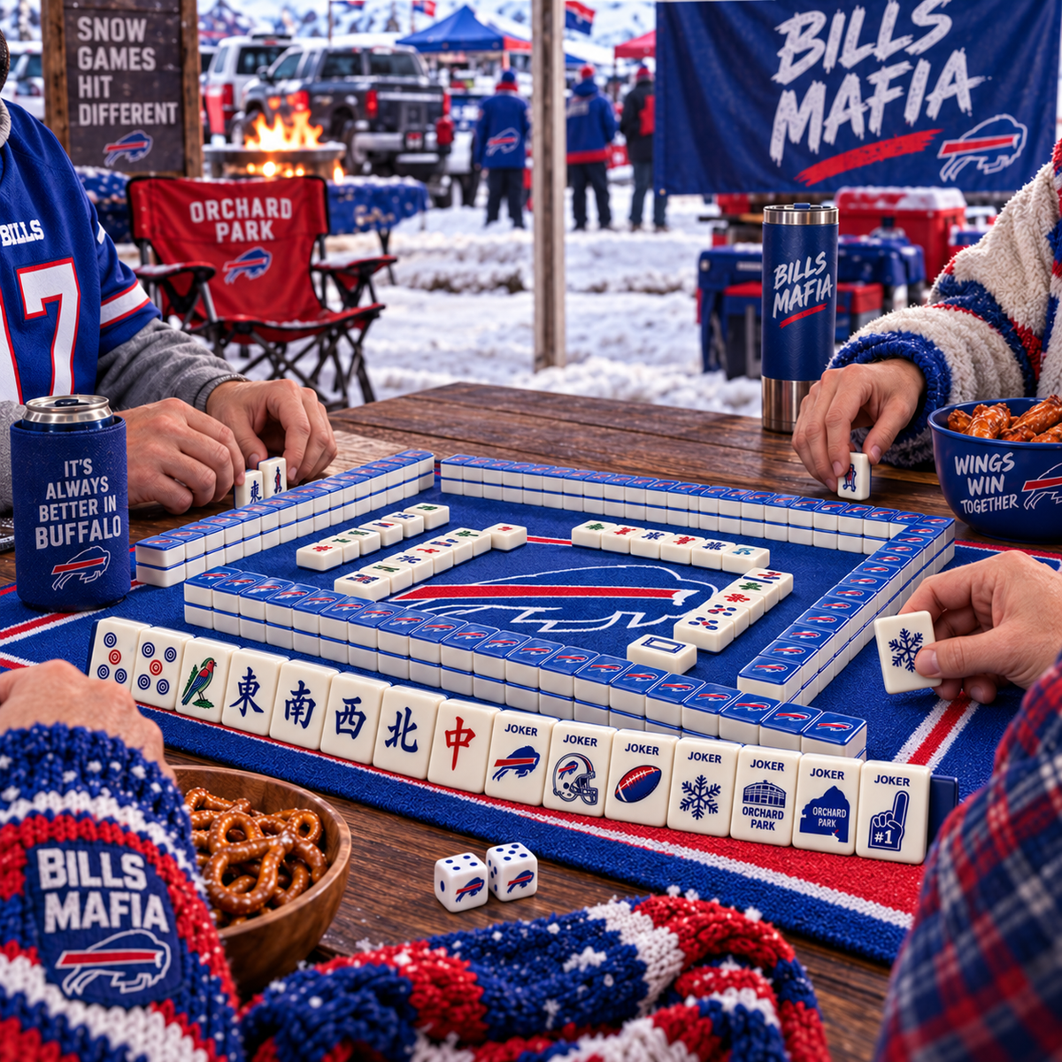 Premium BFBL Mahjong Tiles Set TNSM