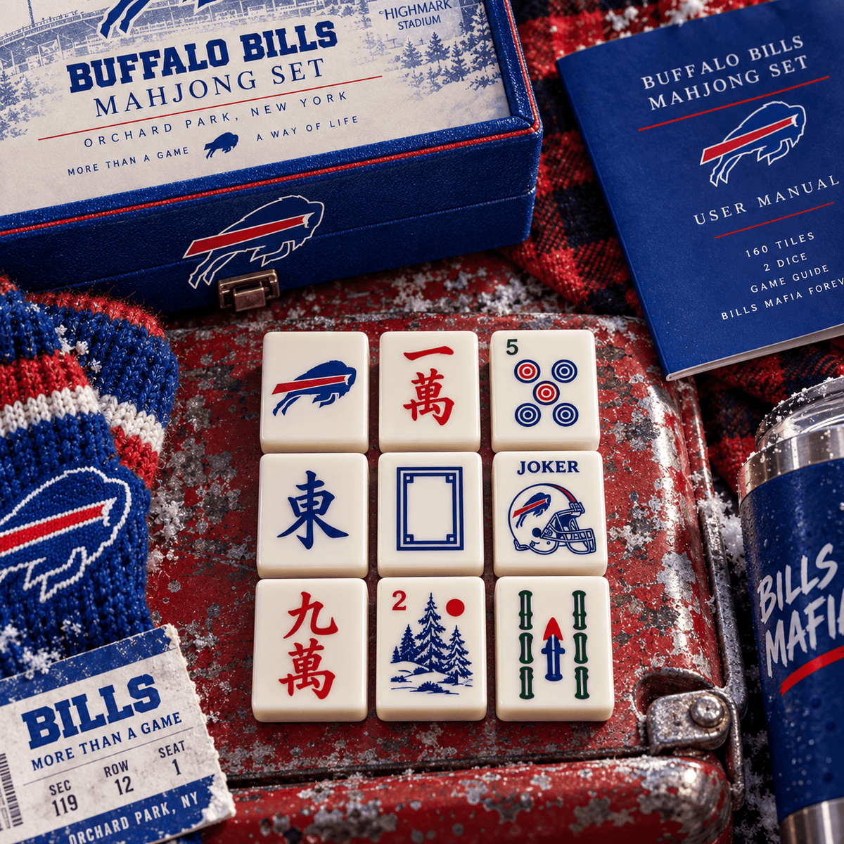 Premium BFBL Mahjong Tiles Set TNSM