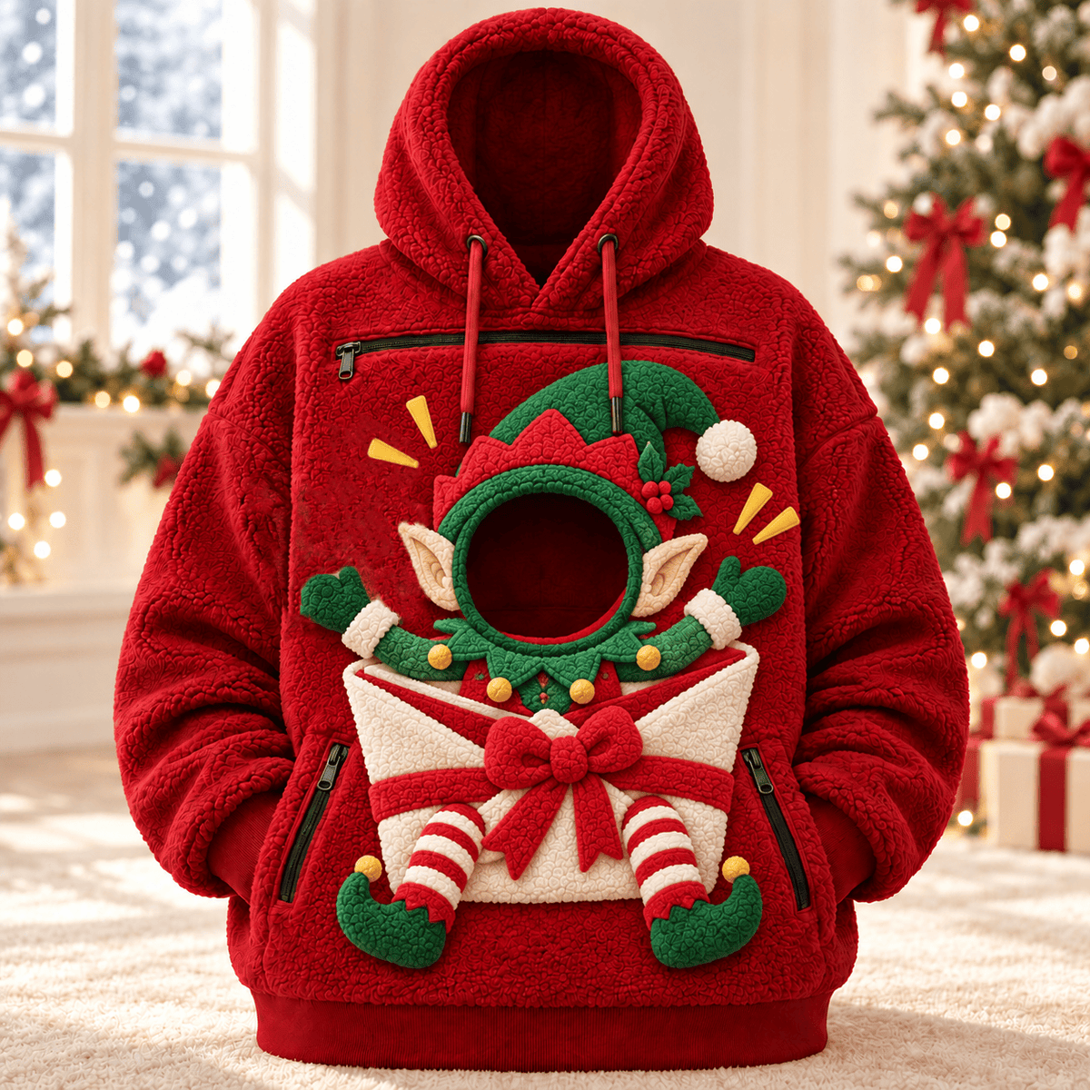 HMTV PREMIUM Christmas Pet Pouch Hoodie NPL