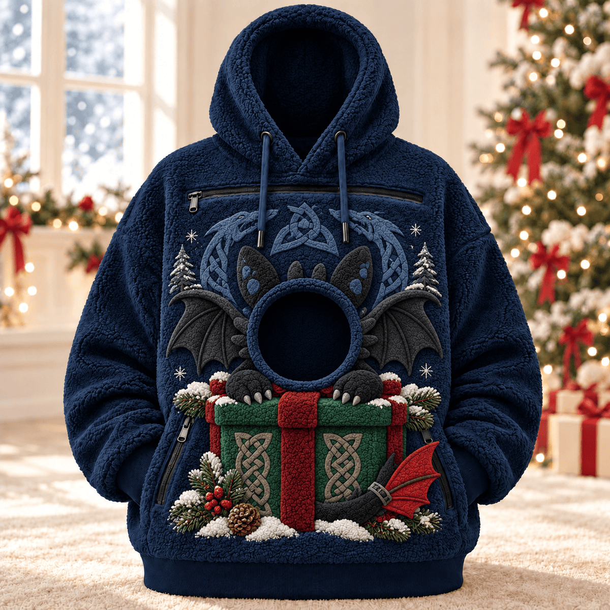 HTTYD PREMIUM Christmas Pet Pouch Hoodie NPL