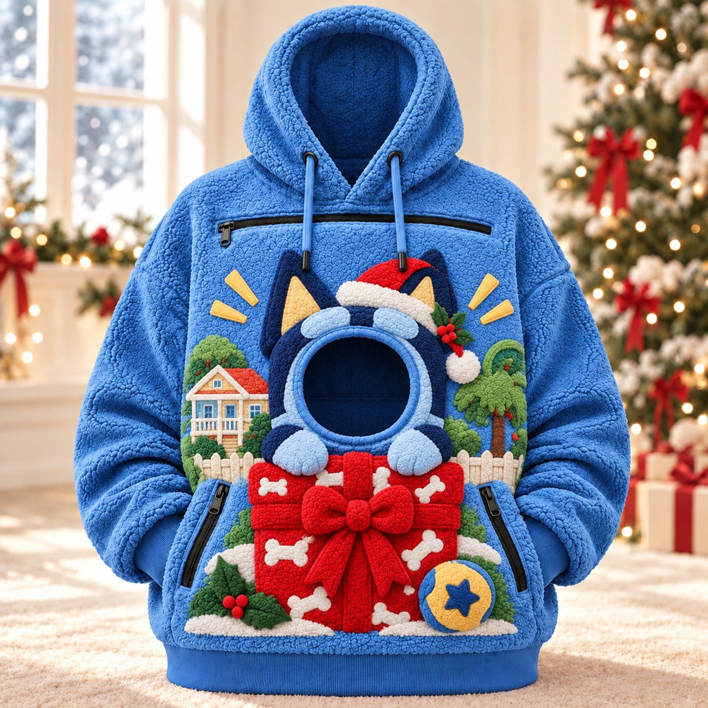 BLU PREMIUM Christmas Pet Pouch Hoodie NPL