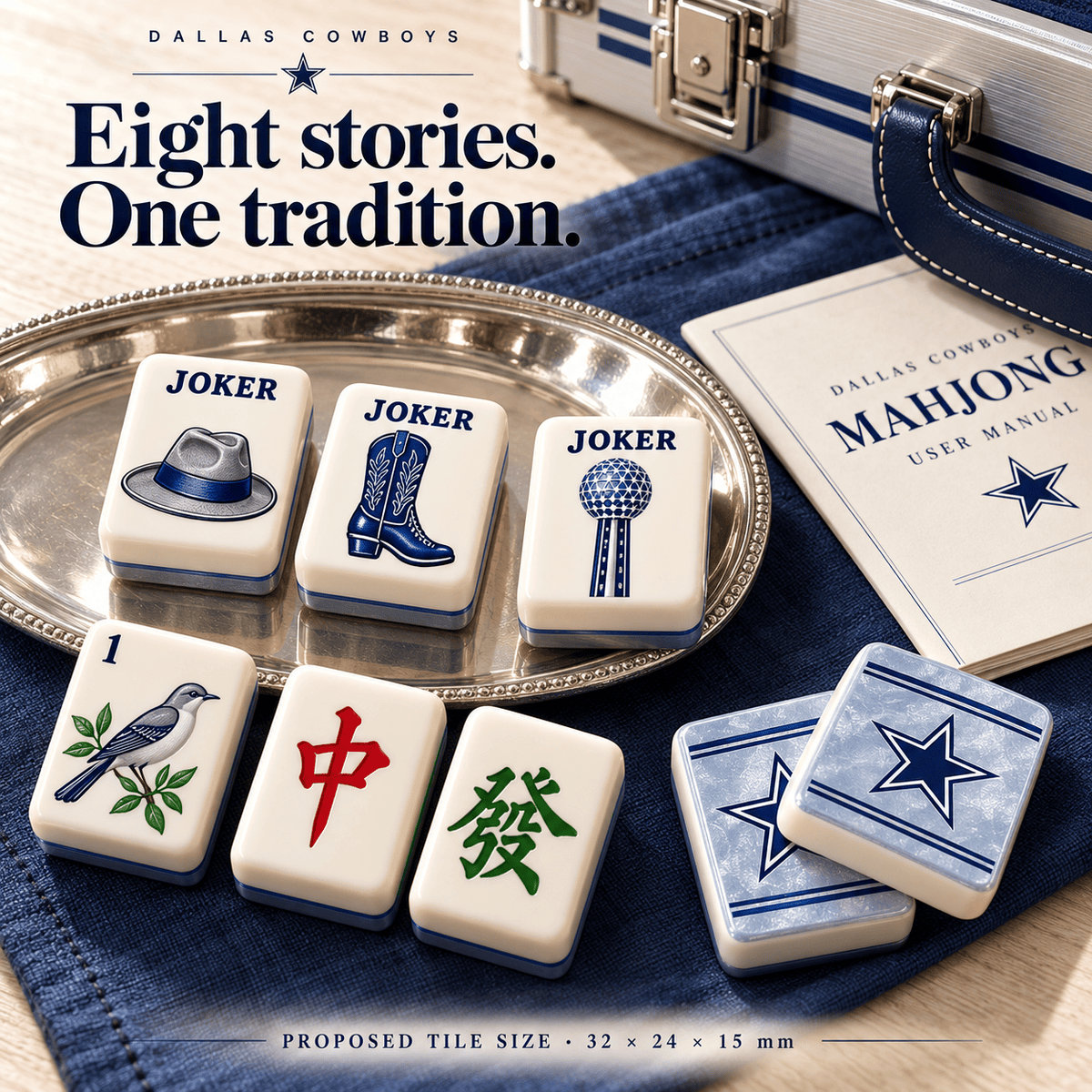 Premium DLCB Mahjong Tiles Set TNSM