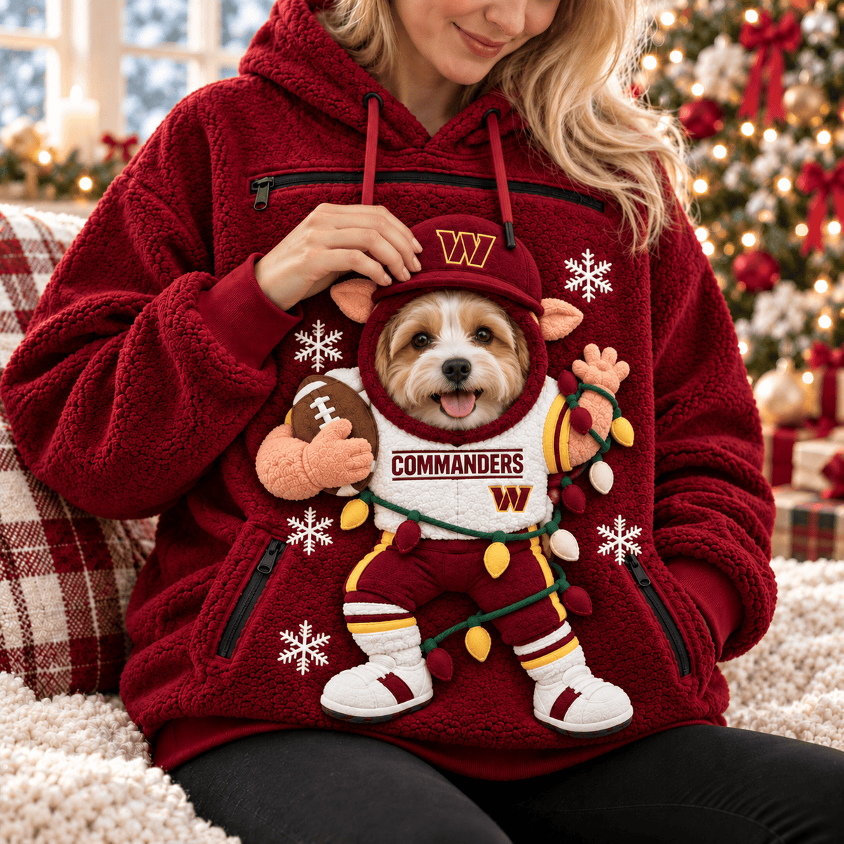 WCD PREMIUM Christmas Pet Pouch Hoodie NPL