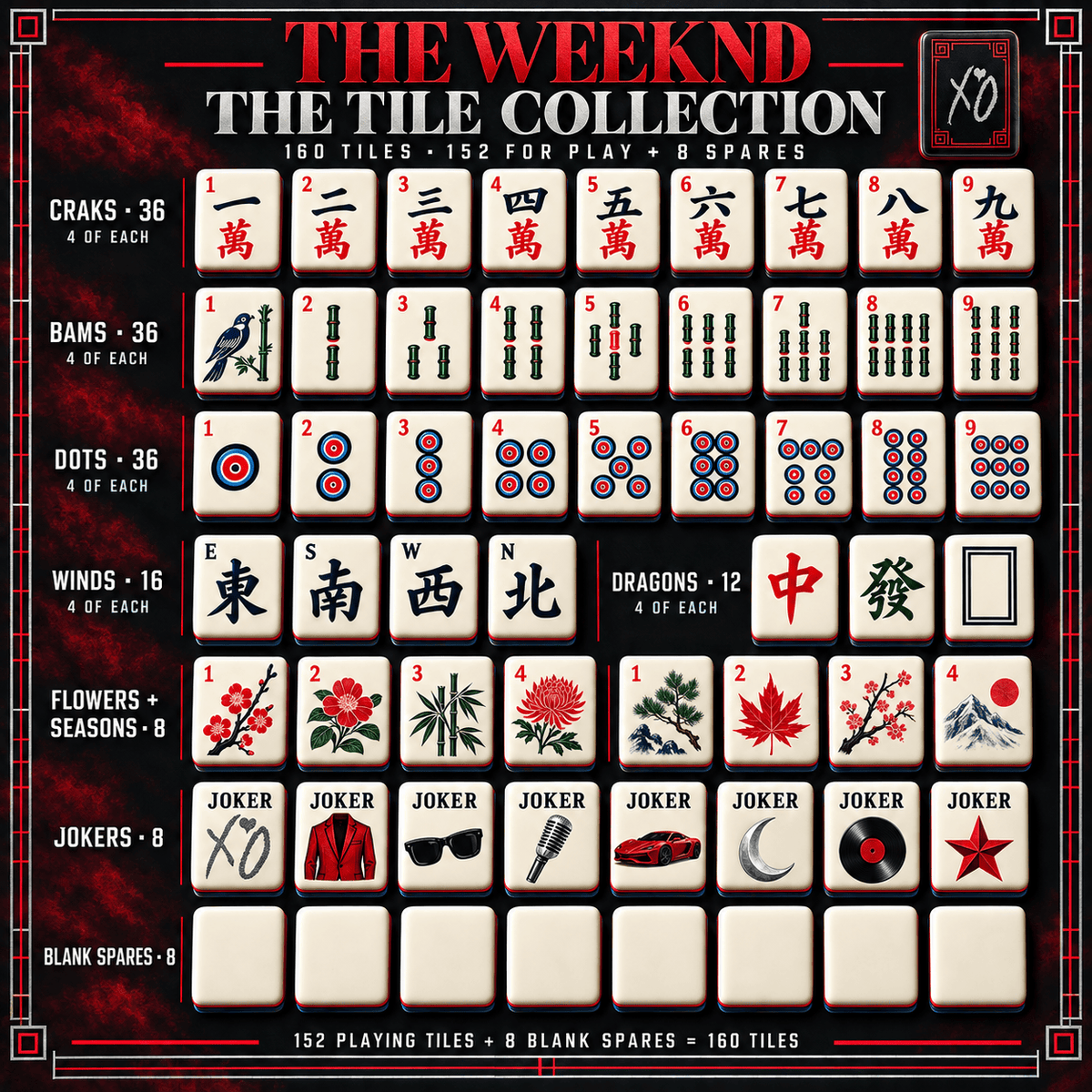 TWD Premium Mahjong Set – Game Night Edition PNPA