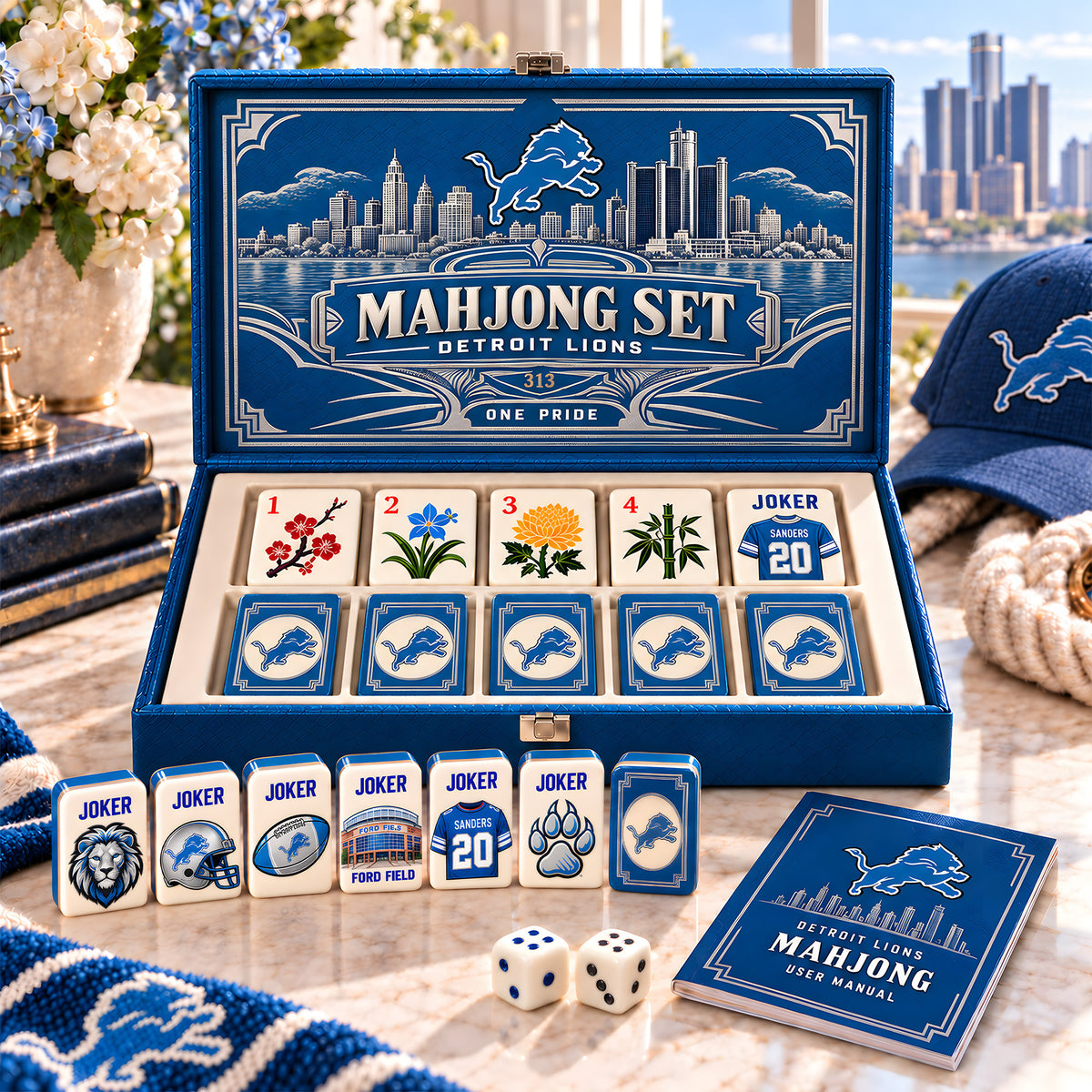Premium DTL Mahjong Tiles Set TTMH
