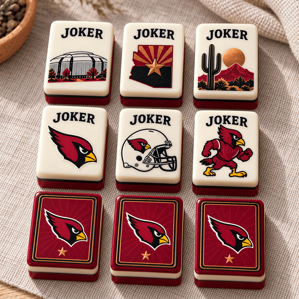 Premium ARCD Mahjong Tiles Set PVNA