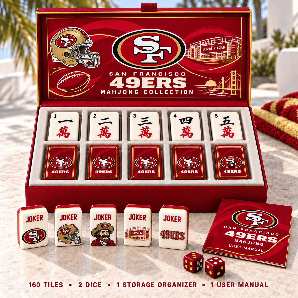 Premium SF49 Mahjong Tiles Set PVNA