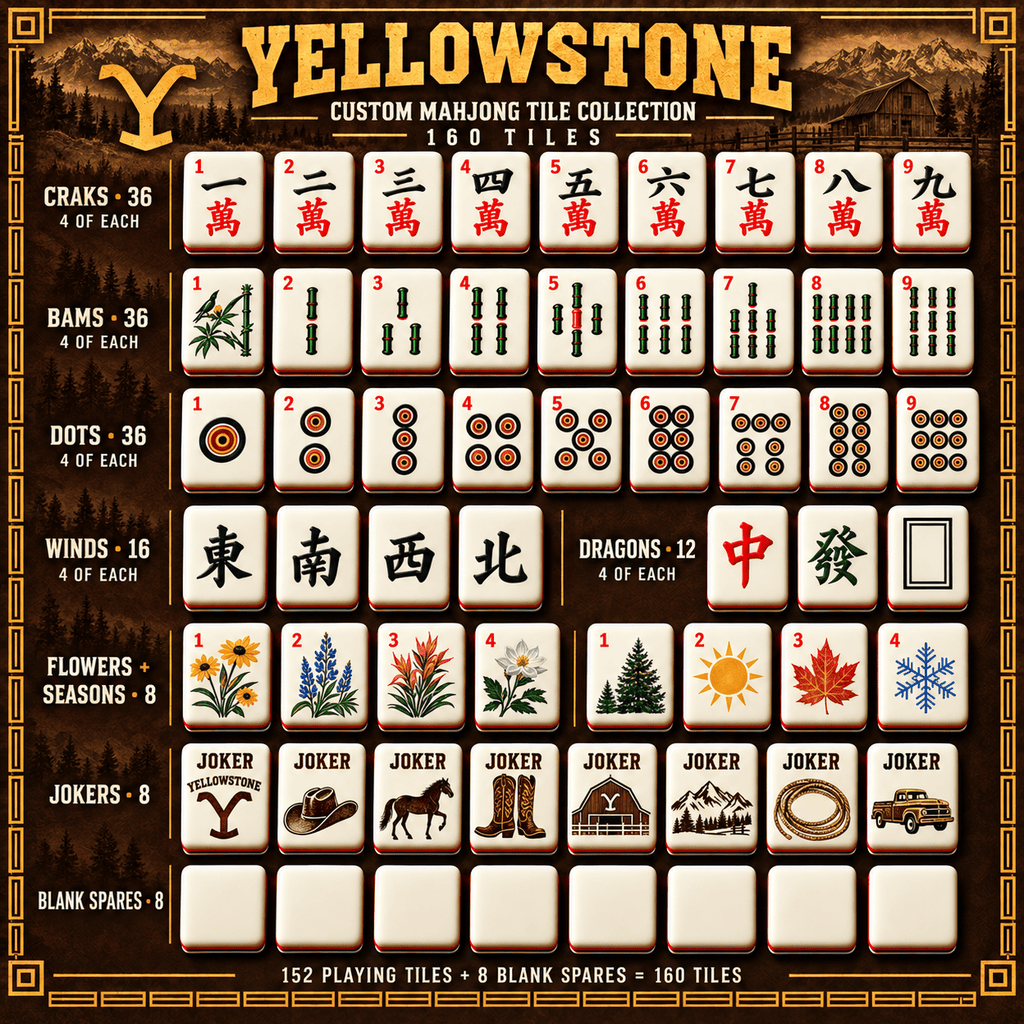 YLST Premium Mahjong Set – Game Night Edition PNPA