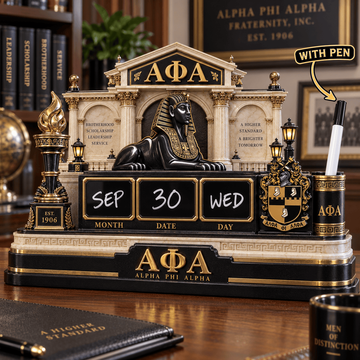 APA Write-On Calendar With Pen HTTT