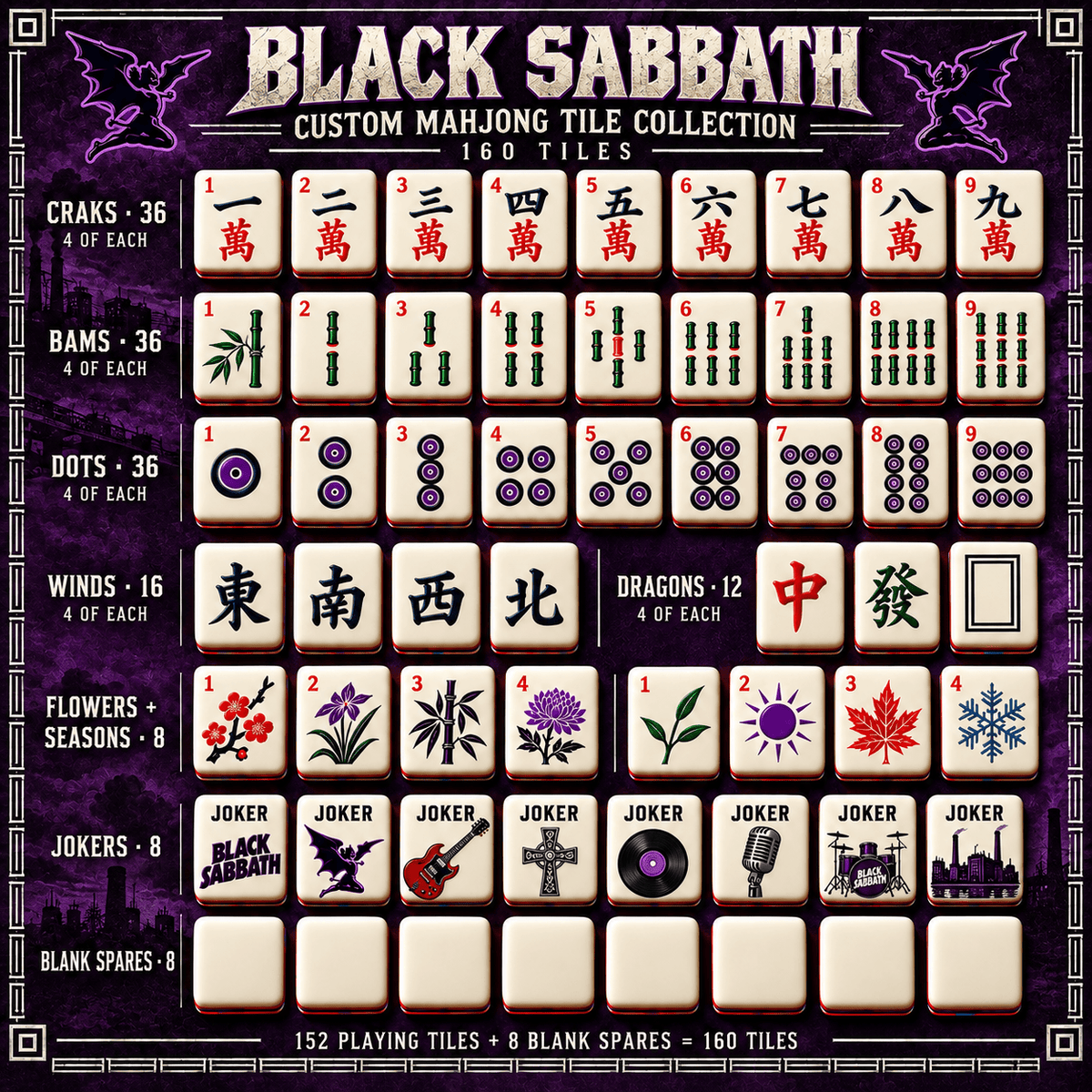 BLST Premium Mahjong Set – Game Night Edition PNPA