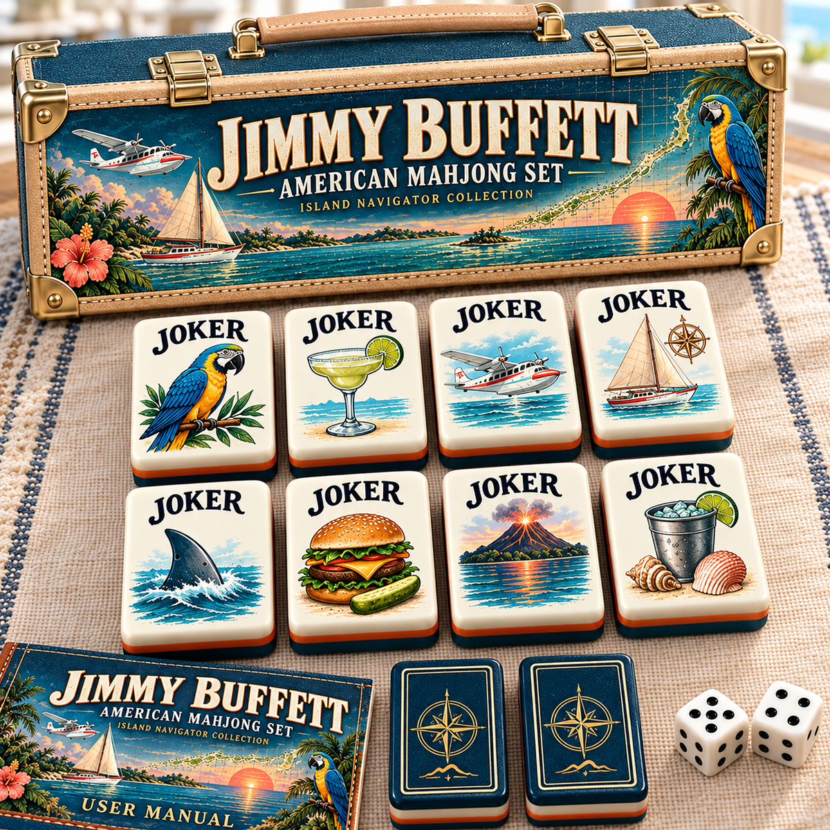 Premium JBT Mahjong Tiles Set PVNA