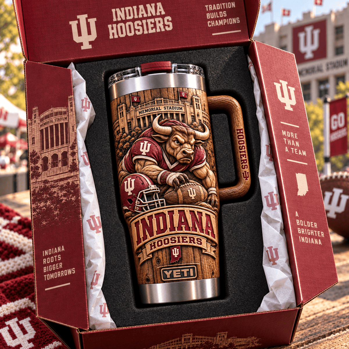 IDH 40oz Woodgrain Relief Tumbler NTTB