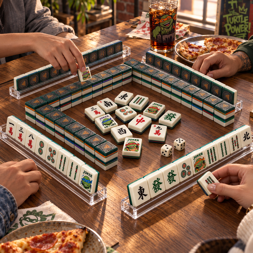 Premium TMNT Mahjong Tiles Set TNSM