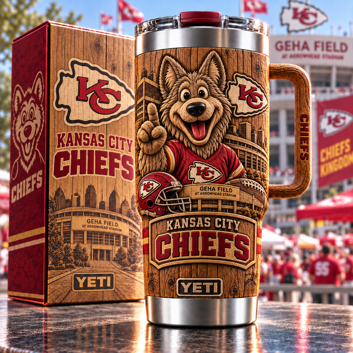 KCC 40oz Woodgrain Relief Tumbler NTTB
